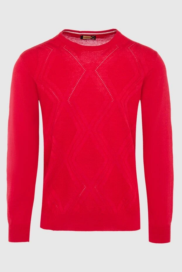 Zilli man silk and linen jumper red for men купить с ценами и фото 164824 - photo 1