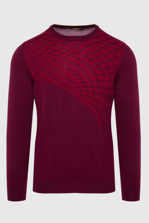 Zilli man cashmere jumper burgundy for men купить с ценами и фото 164827 - photo 1