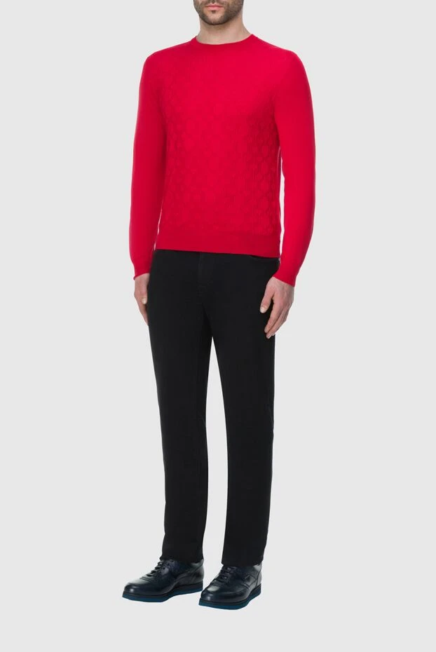 Zilli man red silk jumper for men купить с ценами и фото 164828 - photo 2