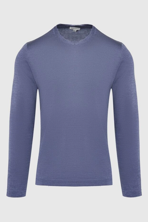 Zilli man cashmere and silk jumper blue for men купить с ценами и фото 164951 - photo 1