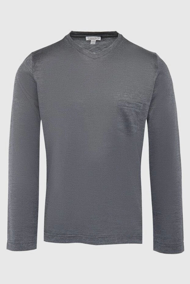 Zilli man cashmere and silk jumper gray for men купить с ценами и фото 164953 - photo 1