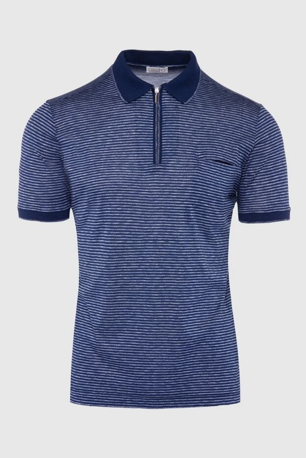 Zilli man silk polo blue for men купить с ценами и фото 164957 - photo 1