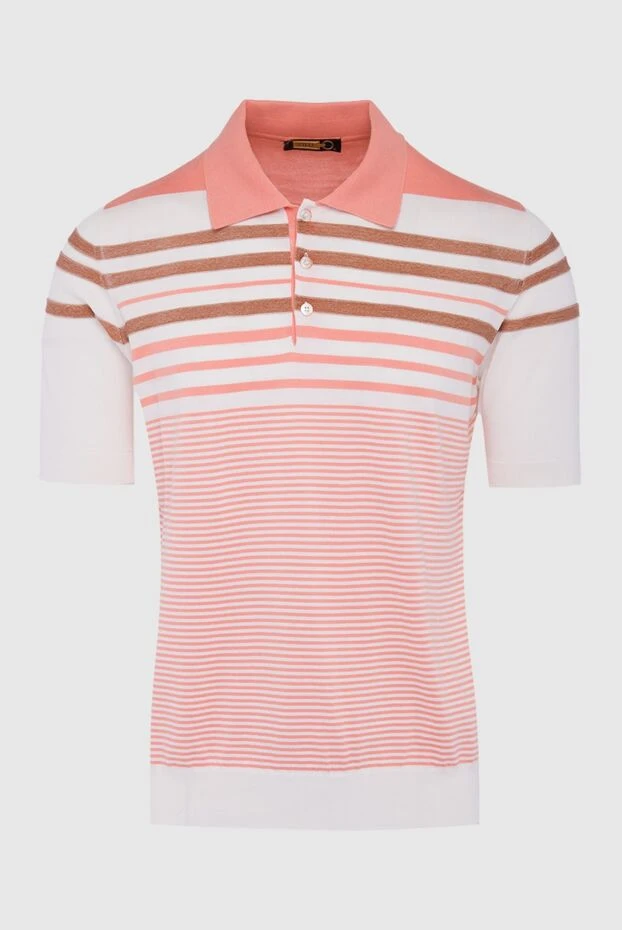 Zilli man cotton and silk polo orange for men купить с ценами и фото 164985 - photo 1