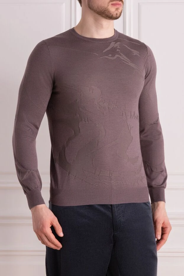 Zilli джемпер фиолетовый с узором мужской 164993 - фото 3