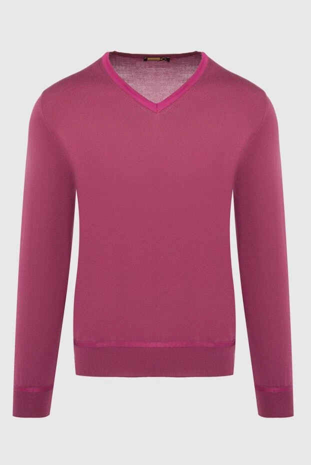 Zilli man silk and cotton jumper pink for men купить с ценами и фото 164998 - photo 1