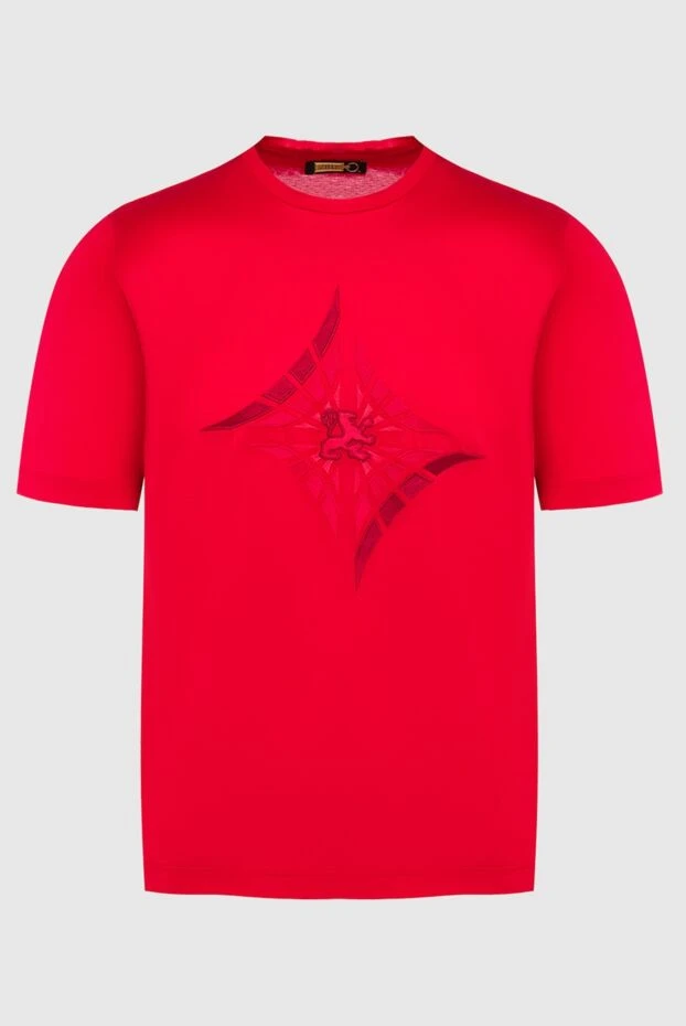 Zilli man red cotton t-shirt for men купить с ценами и фото 165000 - photo 1