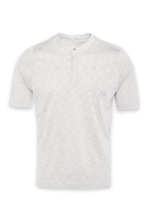 Zilli man white silk polo for men купить с ценами и фото 165011 - photo 1