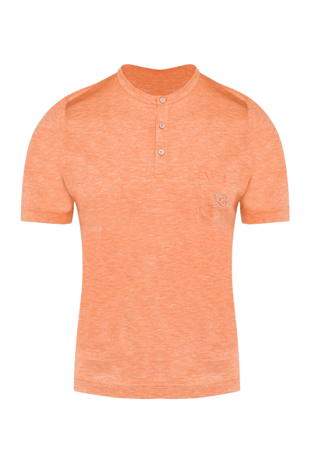 Zilli man silk polo orange for men купить с ценами и фото 165012 - photo 1