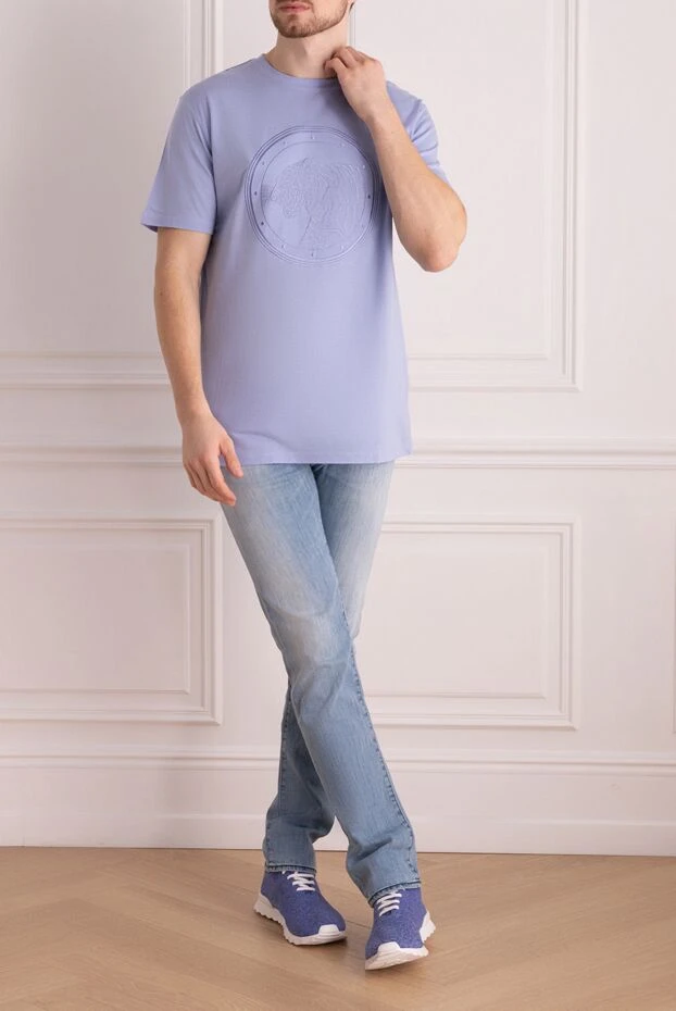 Jacob Cohen man blue cotton and elastane jeans for men купить с ценами и фото 165090 - photo 2