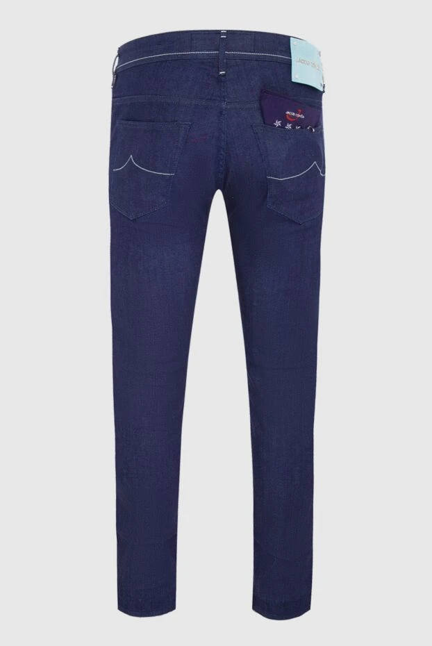 Jacob Cohen джинсы из хлопка и эластана синие мужские 165097 - фото 2