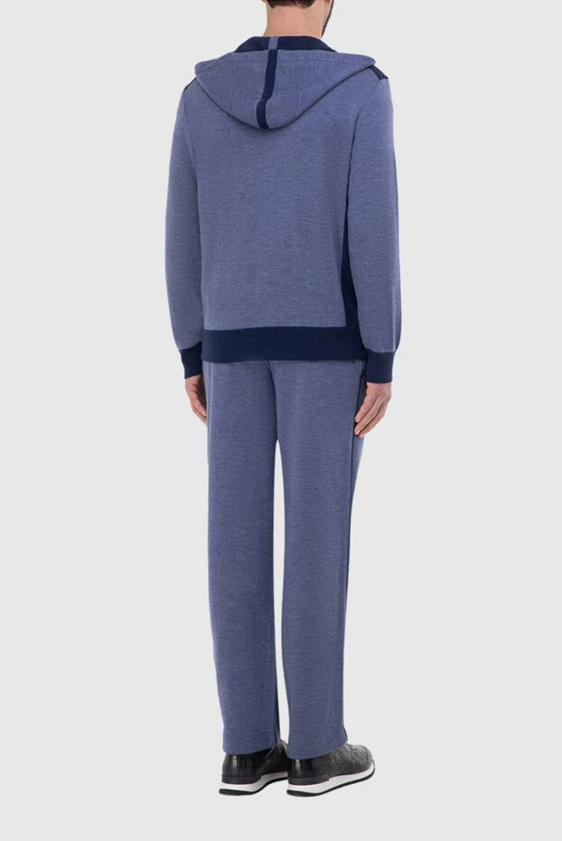 Stefano Ricci кашемир және крокодил терісінен тігілген ерлер спорттық костюмі, көк түсті 165117 - фото 3