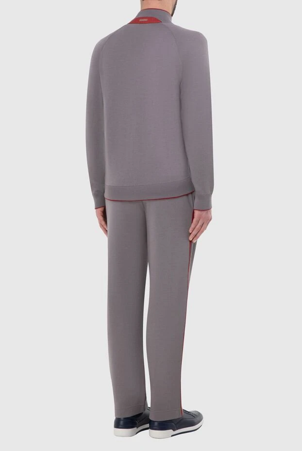Stefano Ricci костюм спортивный мужской из шерсти и шелка серый 165118 - фото 3