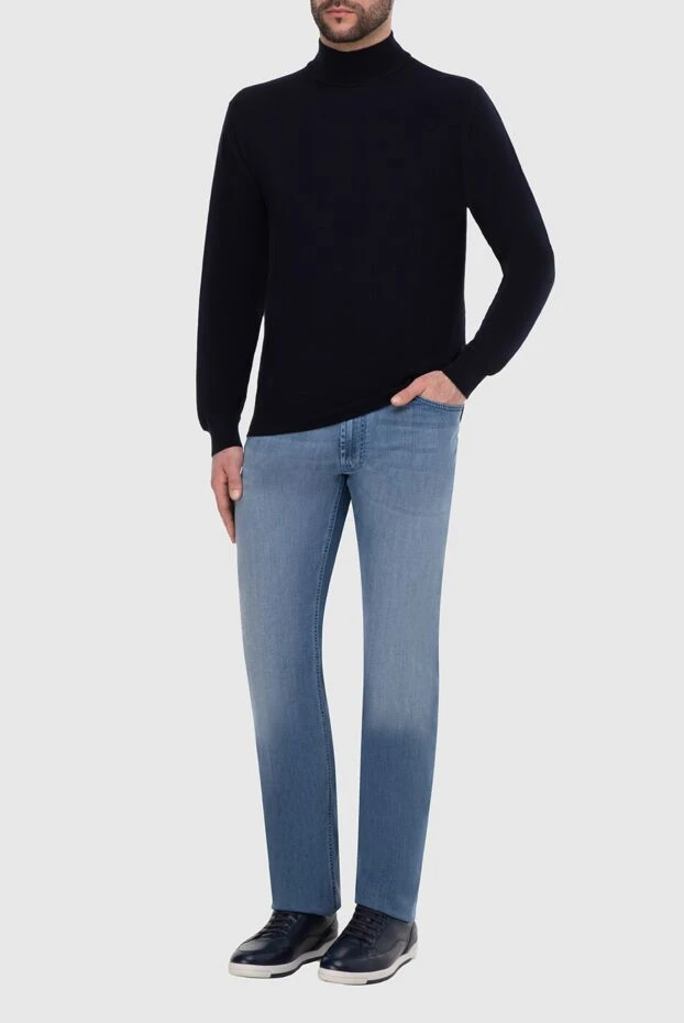 Stefano Ricci blue cotton and elastane jeans for men 165119 - photo 2