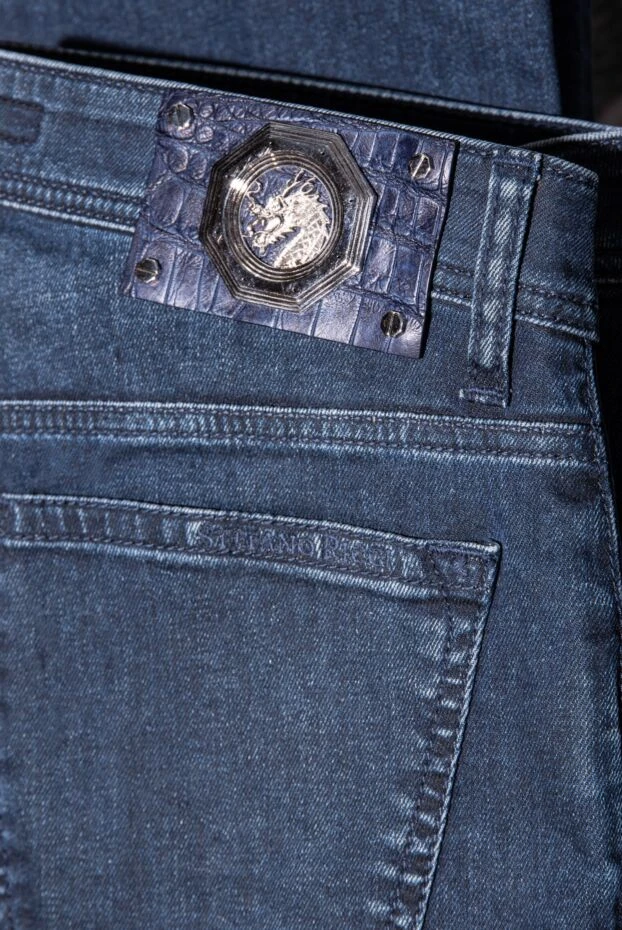 Stefano Ricci blue cotton men's jeans for everyday wear
165122 - photo 2