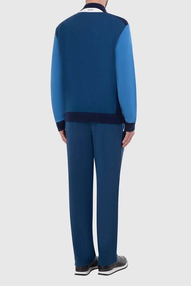 Stefano Ricci жібек және қолтырауын терісінен тігілген ерлер спорттық костюмі, көк түсті 165159 - фото 3