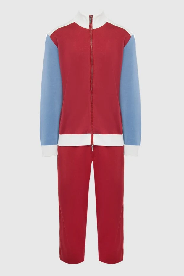 Sports suit for men made of silk and crocodile leather red - photo 1