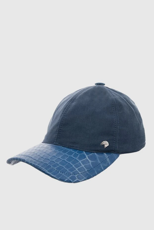 Stefano Ricci мақта, жібек және қолтырауын терісінен жасалған бургундия ерлер қалпақ 165166 - фото 3