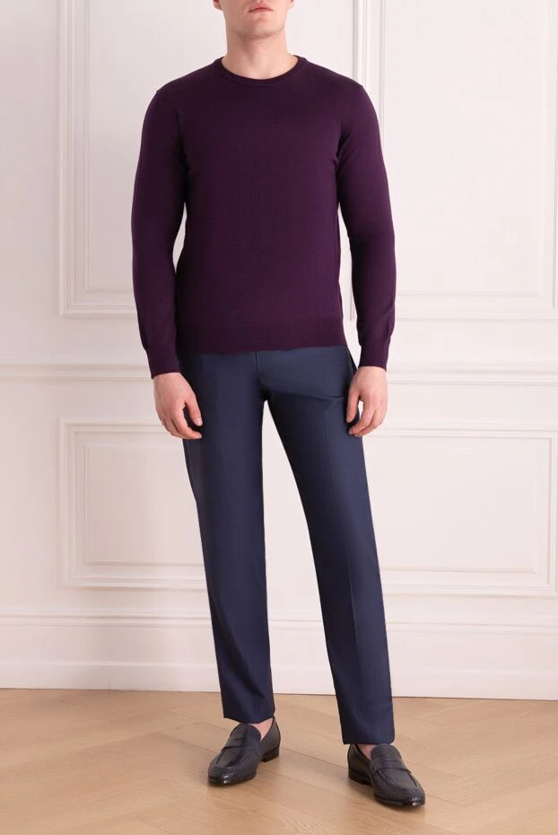 Dalmine man violet wool jumper for men купить с ценами и фото 165182 - photo 2