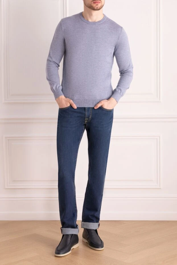 Dalmine man blue wool jumper for men купить с ценами и фото 165185 - photo 2