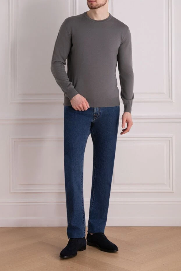 Dalmine man wool jumper gray for men купить с ценами и фото 165189 - photo 2