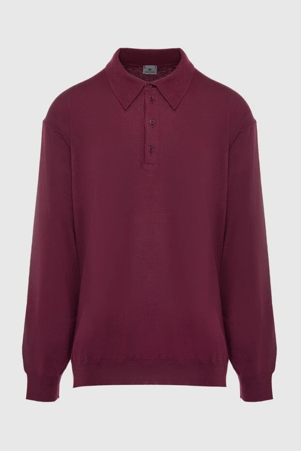 Dalmine man wool long sleeve polo burgundy for men купить с ценами и фото 165205 - photo 1