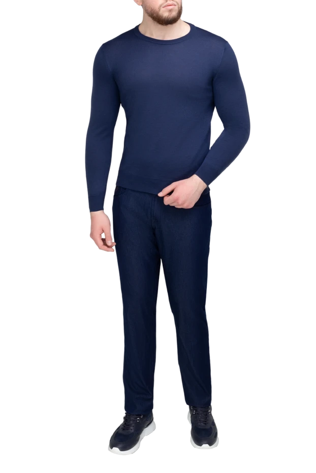 Dalmine man wool jumper blue for men купить с ценами и фото 165208 - photo 2