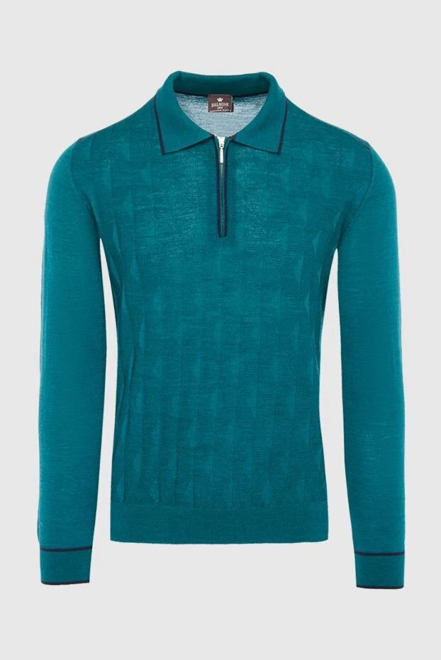 Dalmine man long sleeve polo in wool, silk and cashmere green for men купить с ценами и фото 165218 - photo 1