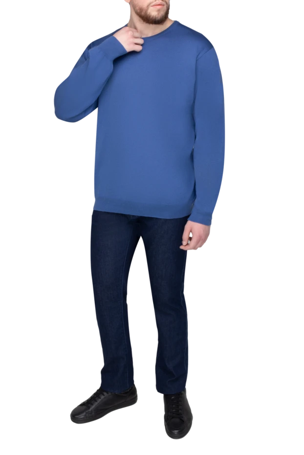 Dalmine man wool jumper blue for men купить с ценами и фото 165253 - photo 2