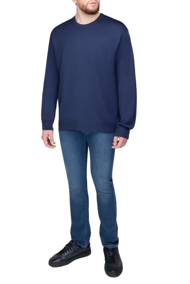 Dalmine man wool jumper blue for men купить с ценами и фото 165254 - photo 2