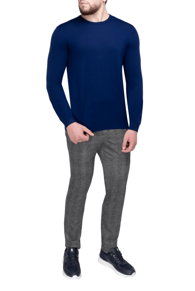 Malo man wool jumper blue for men купить с ценами и фото 165265 - photo 2