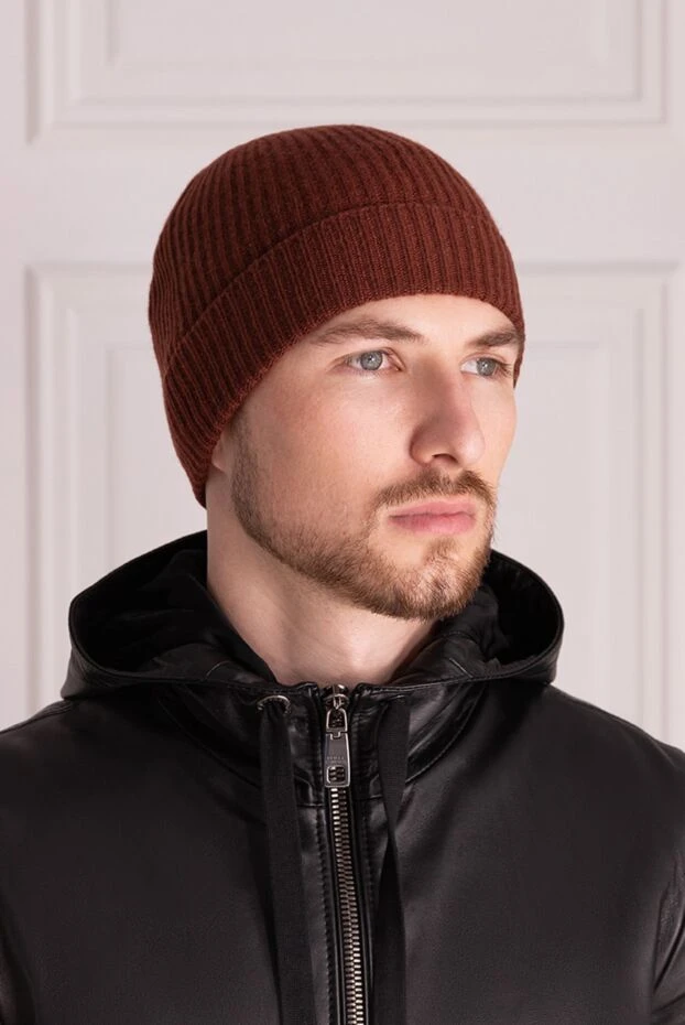 Malo man cashmere hat burgundy for men купить с ценами и фото 165278 - photo 2