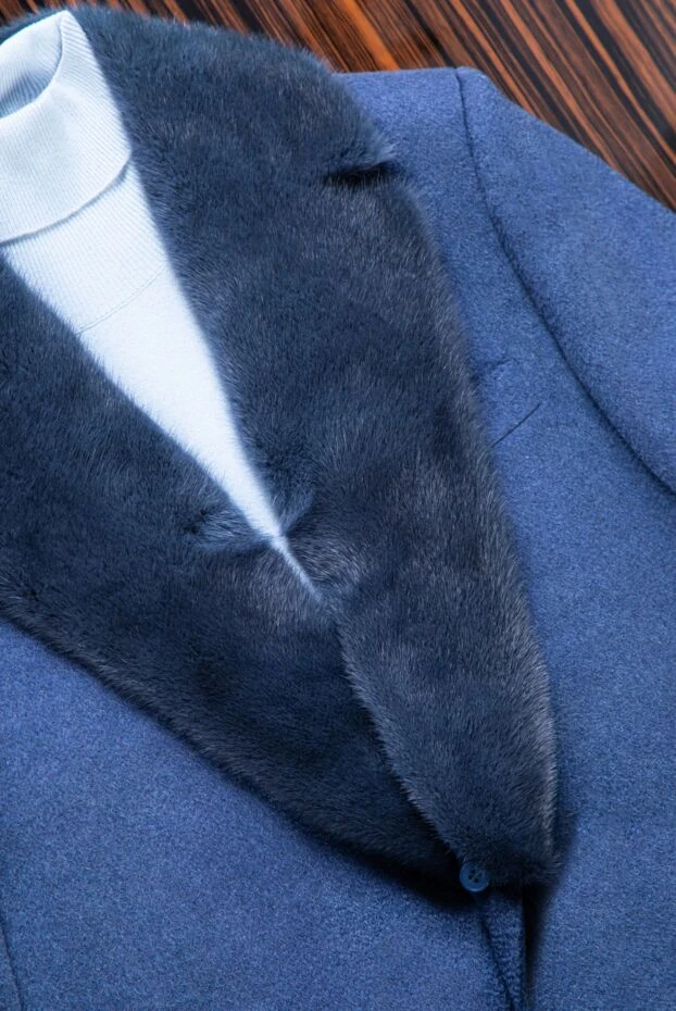 Men's cashmere golf blue - photo 2