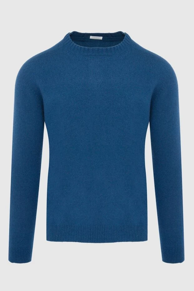 Malo man cashmere and silk jumper blue for men купить с ценами и фото 165291 - photo 1