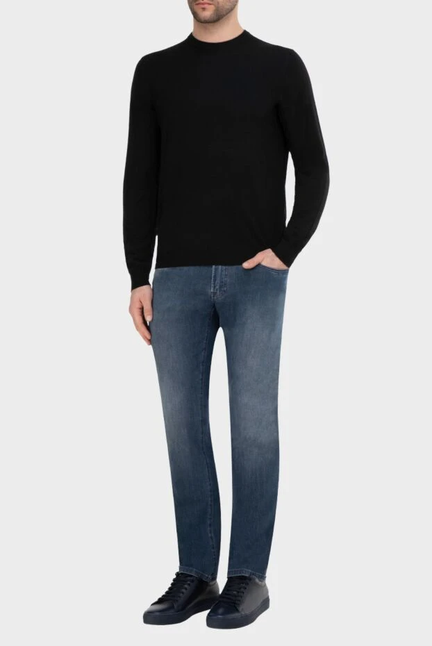 Malo man cashmere jumper black for men купить с ценами и фото 165292 - photo 2