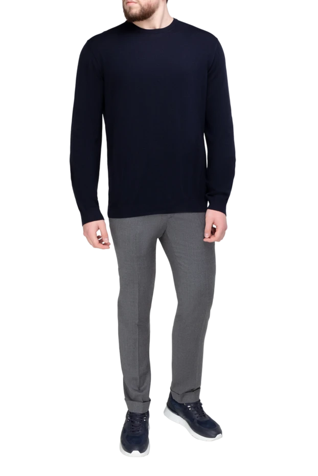 Malo man wool jumper blue for men купить с ценами и фото 165296 - photo 2