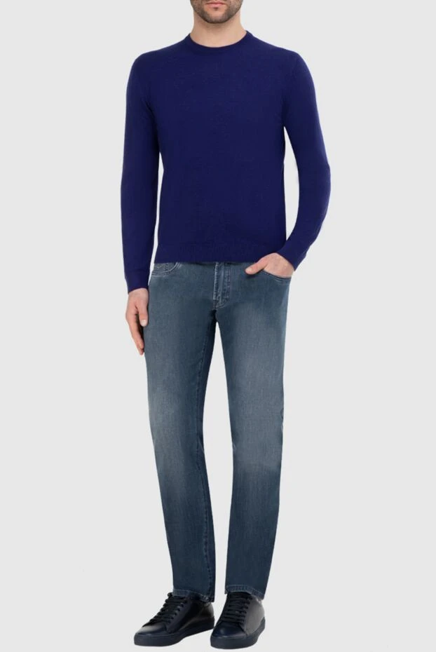 Malo man cashmere jumper purple for men купить с ценами и фото 165304 - photo 2