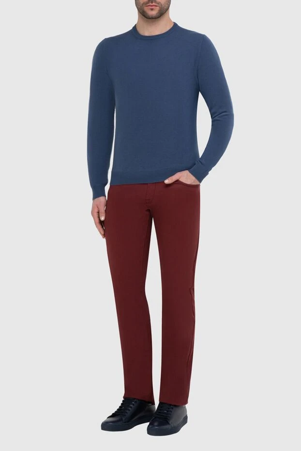 Malo man cashmere jumper blue for men купить с ценами и фото 165305 - photo 2