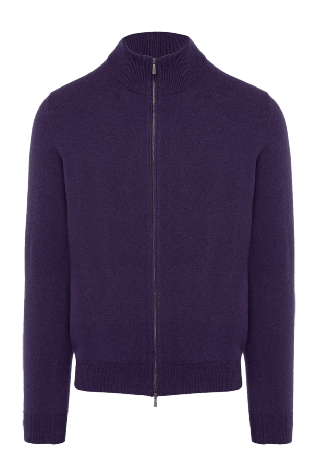 Malo man men's cashmere cardigan purple купить с ценами и фото 165329 - photo 1