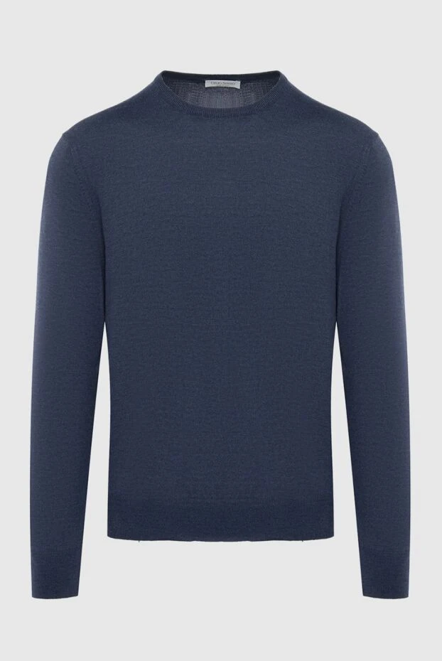 Gran Sasso man wool jumper blue for men купить с ценами и фото 165388 - photo 1