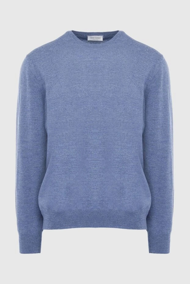 Gran Sasso man wool jumper blue for men купить с ценами и фото 165390 - photo 1