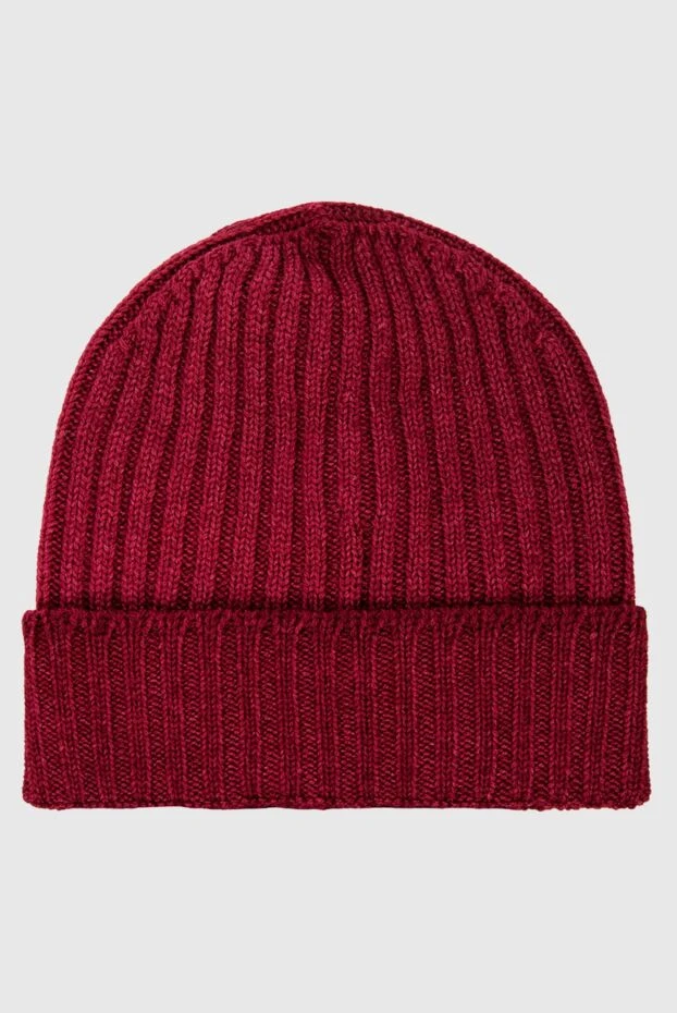 Gran Sasso man wool hat burgundy for men купить с ценами и фото 165444 - photo 1