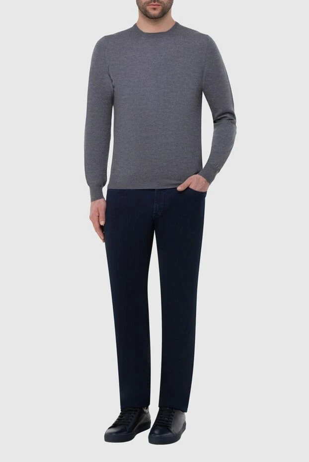 Gran Sasso man wool jumper gray for men купить с ценами и фото 165473 - photo 2