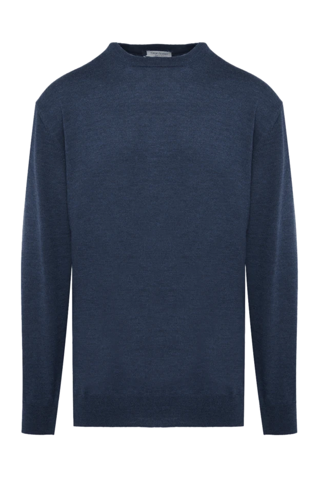 Gran Sasso man wool jumper blue for men купить с ценами и фото 165475 - photo 1