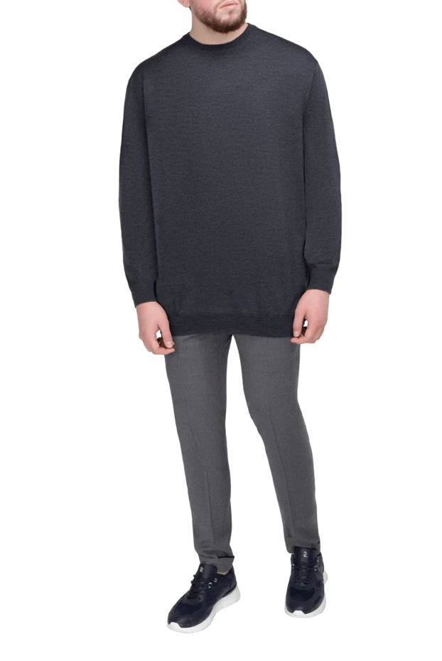 Gran Sasso man wool jumper gray for men купить с ценами и фото 165477 - photo 2