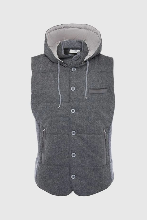 Gran Sasso man gray wool vest for men купить с ценами и фото 165522 - photo 1