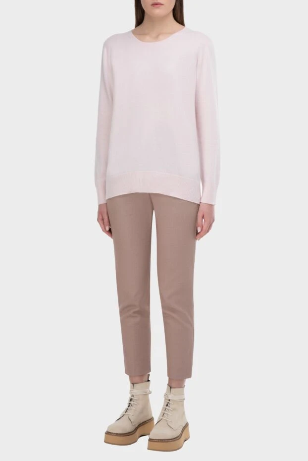 Gran Sasso woman pink cashmere jumper for women купить с ценами и фото 165533 - photo 2