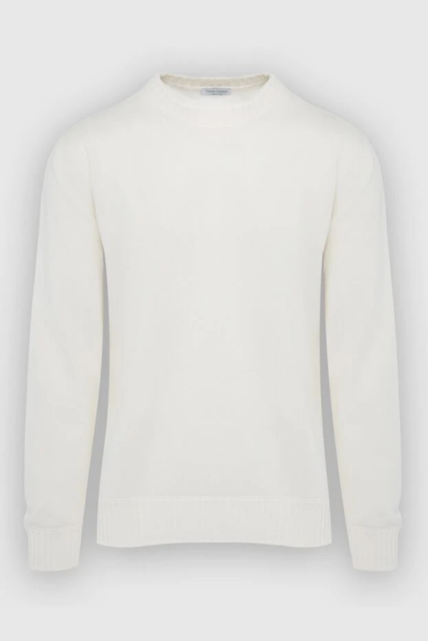 Gran Sasso man cashmere jumper white for men купить с ценами и фото 165568 - photo 1