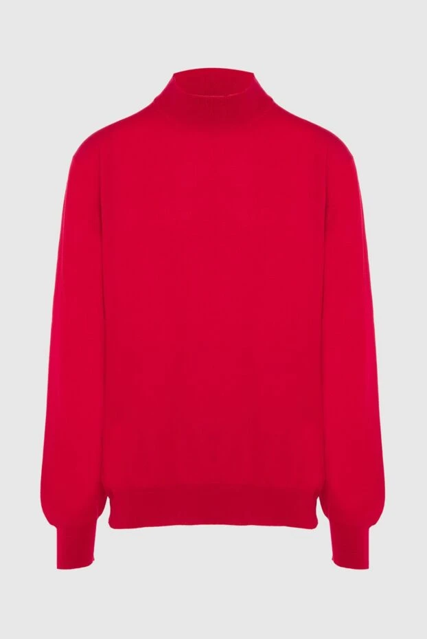 Gran Sasso man men's jumper with a high stand-up collar, red wool купить с ценами и фото 165649 - photo 1