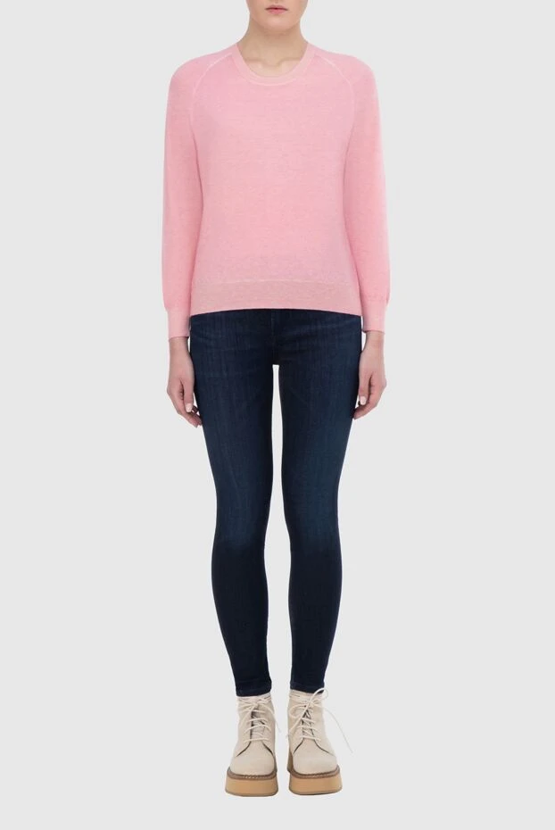 Gran Sasso woman pink cashmere jumper for women купить с ценами и фото 165688 - photo 2