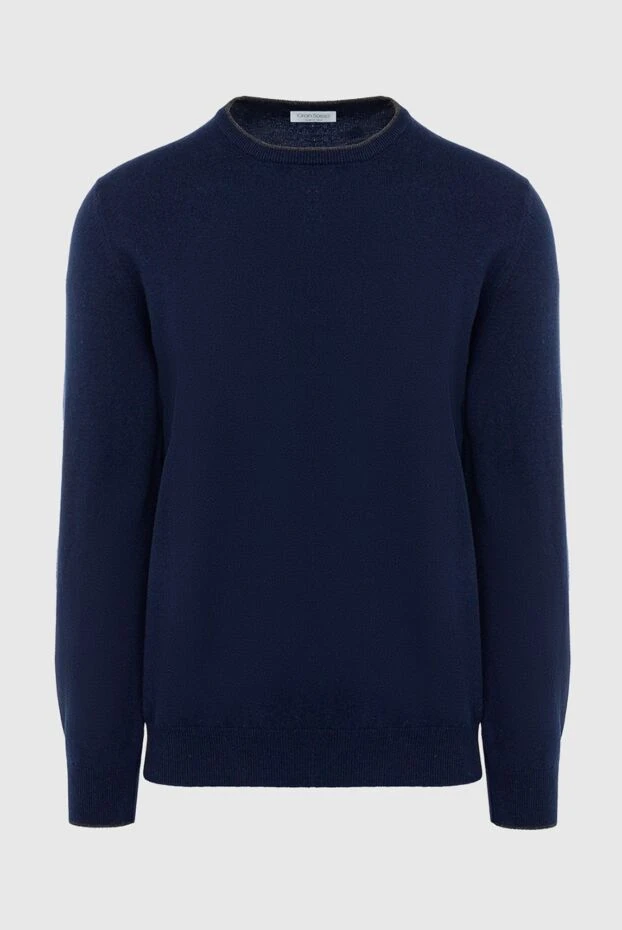 Gran Sasso man cashmere jumper blue for men купить с ценами и фото 165709 - photo 1